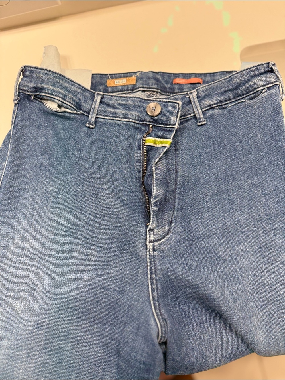 Pilcro Women's Medium Blue High-Rise Jeans